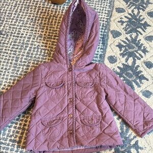 Purple Quilted Kids Jacket